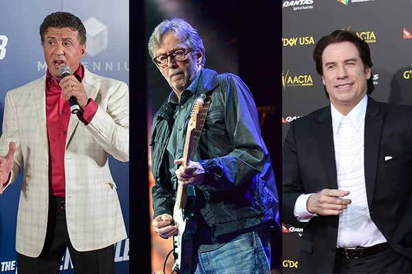 Sylvester Stallone, Eric Clapton e John Travolta foram algumas das celebridades que perderam os filhos (Foto: Getty Images)