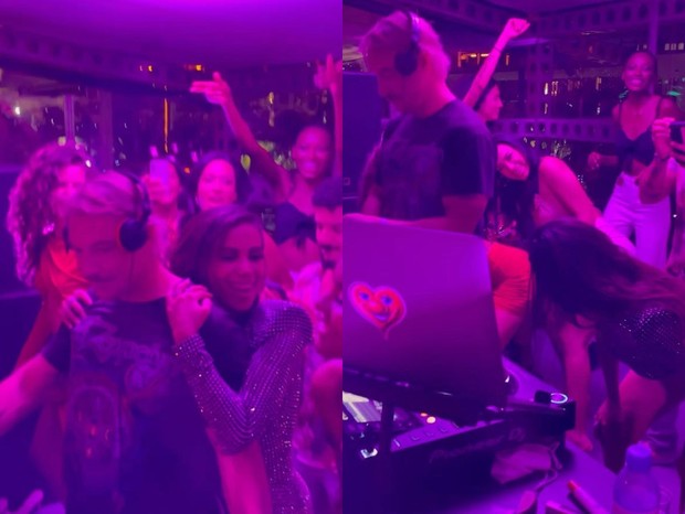 Anitta e Diplo curtem festa em Miami (Foto: Reprodução/Instagram)