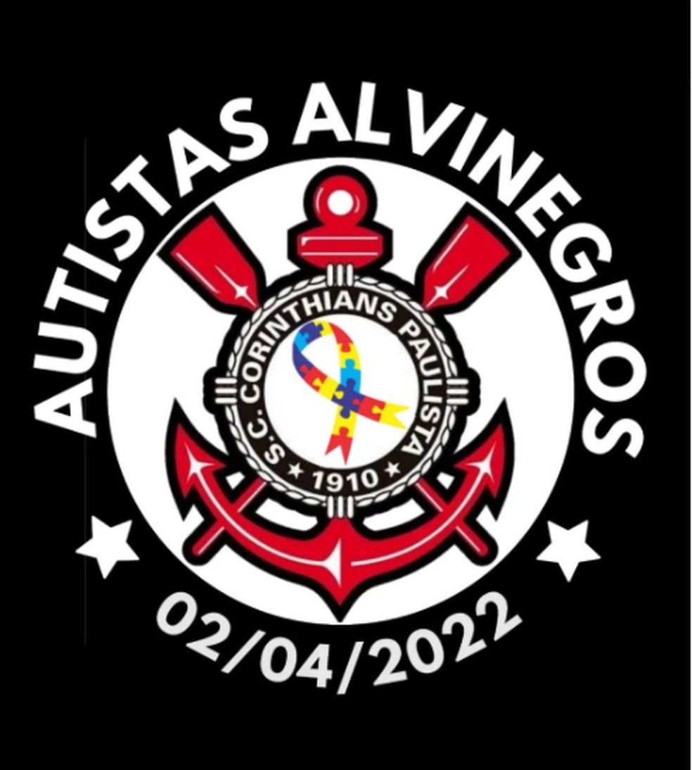 Veja a&iacute; o logo da torcida Autistas Alvinegros &mdash; Foto: Reprodu&ccedil;&atilde;o