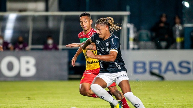 Lance da partida entre Remo x Brusque, válido pela série B.