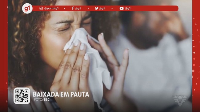 G1 em 1 minuto - Santos: Podcast Baixada em Pauta fala sobre surto de gripe fora de poca