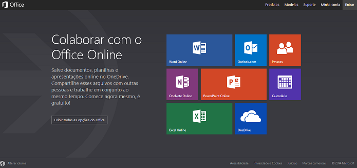 Microsoft anunciou novo Office.com (Foto: Reprodução/Thiago Barros)