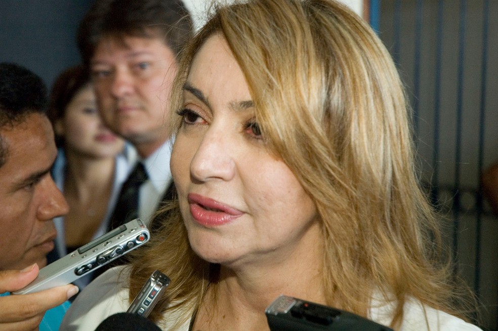 Jornalista Lena Guimarães em registro de 2009, quando era secretária de Comunicação do Estado da Paraíba — Foto: Felipe Gesteira/Jornal da Paraíba/Arquivo