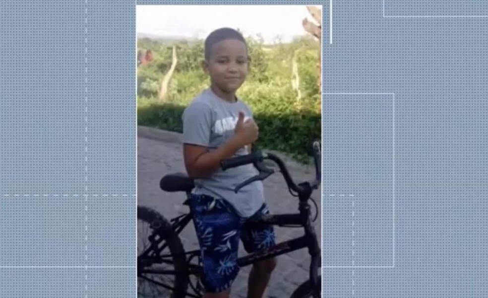 João Lucas Gonçalves Oliveira, de 8 anos, morreu após ser atropelado — Foto: Reprodução / TV Subaé