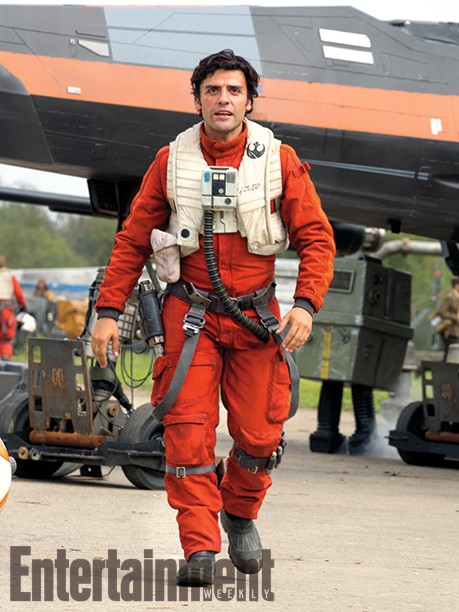 Oscar Isaac nos bastidores de 'Star Wars: O Despertar da Força' (Foto: reprodução)