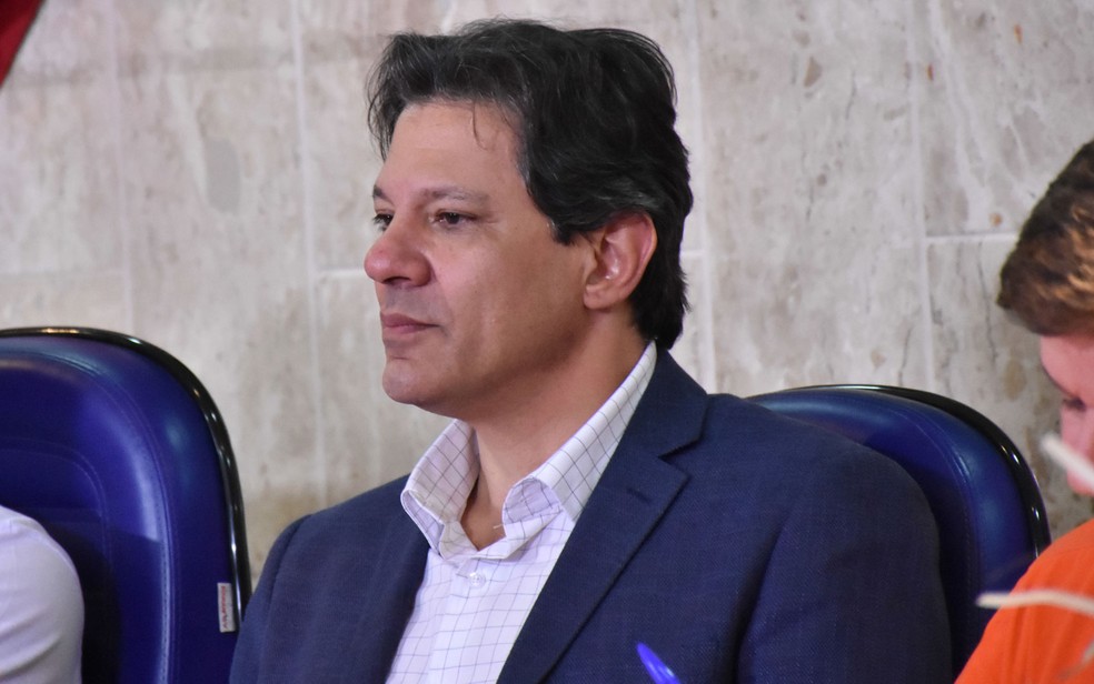 Fernando Haddad durante participaÃ§Ã£o em seminÃ¡rio nesta segunda-feira (20), em SÃ£o Paulo (Foto: Roberto Casimiro/Fotoarena/EstadÃ£o ConteÃºdo)