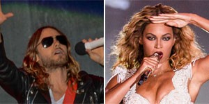 Jared Leto e Beyoncé são os escolhidos (Flavio Moraes/G1 e Raul Aragão/I Hate Flash/Divulgação Rock in Rio)