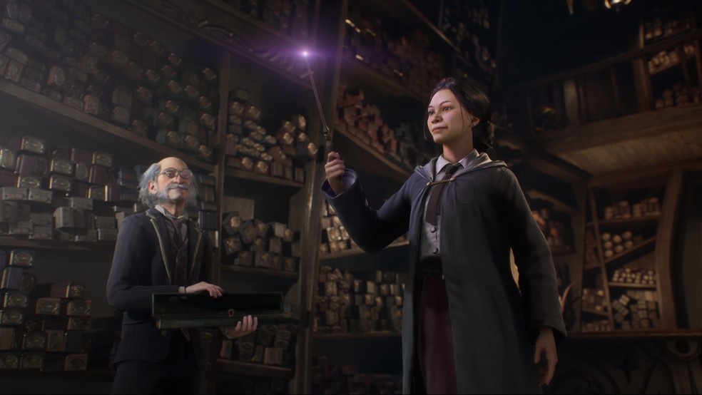 É possível de participar de aulas para aprender novos feitiços em Hogwarts Legacy — Foto: Divulgação/Warner Bros. Games