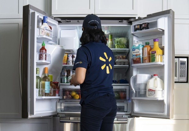 Walmart InHome: proposta da varejista é entregar produtos até na geladeira de clientes (Foto: Divulgação/Walmart)
