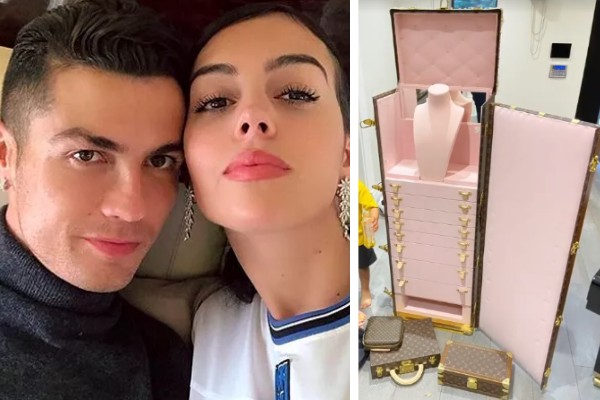 Porta-joias de 1,1 milhão de reais que CR7 deu para a namorada Georgina Rodriguez (Foto: Reprodução/Instagram)