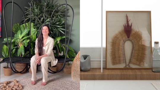 Juliette Freire reforma casa e cria canto verde na sala com balanço de R$ 11 mil