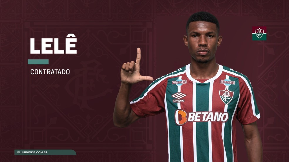 Lelê é anunciado pelo Fluminense — Foto: Divulgação/Fluminense