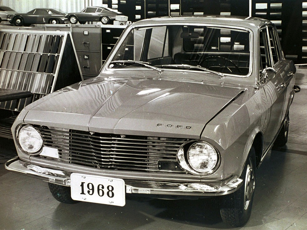 Lançamento do Ford Corcel, em 1968 — Foto: Divulgação