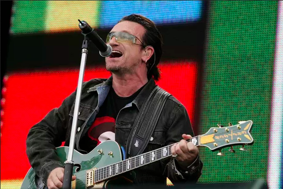 O músico Bono Vox