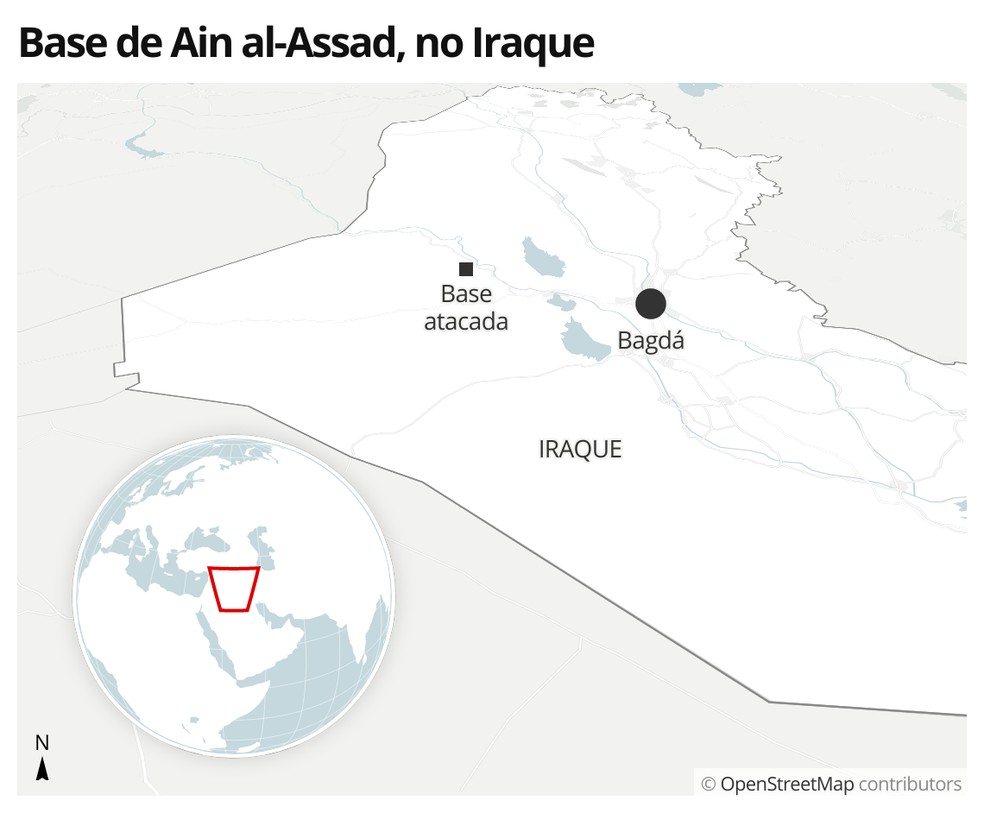 Base de Ain Al-Assad — Foto: G1