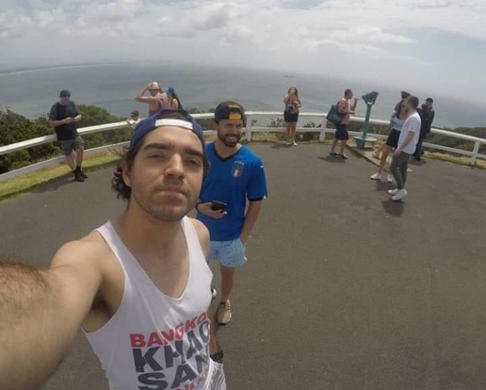 César Augusto Ramos e o amigo Victor Geroto Sampaio, de Louveira (SP), morreram em acidente na Austrália. — Foto: Arquivo pessoal