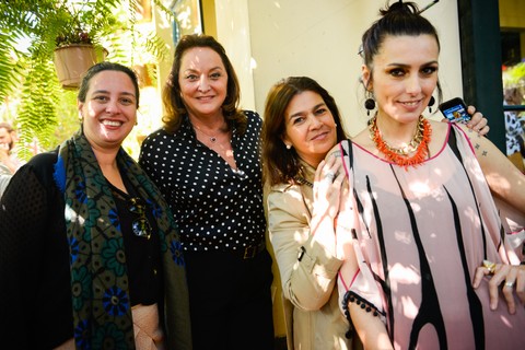 Silvia Rogar, redatora-chefe da Vogue, Sonia Hess, Martha Medeiros e Chiara Gadaleta   