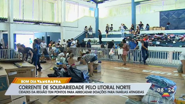 Corrente de solidariedade pelo litoral norte
