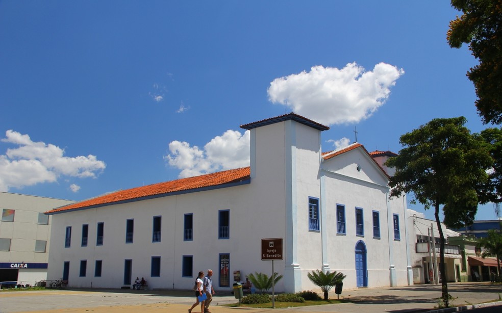 Igreja de São Benedito, em São José dos Campos  — Foto: Arquivo Público de São José dos Campos 