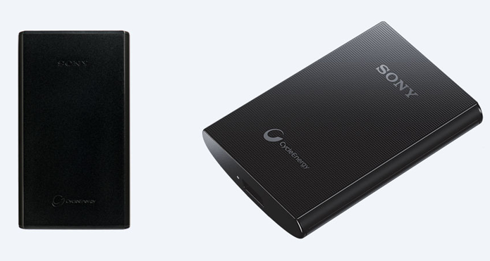 Novos carregadores portáteis da Sony possuem alta capacidade de armazenamento (Foto: Divulgação/Sony)