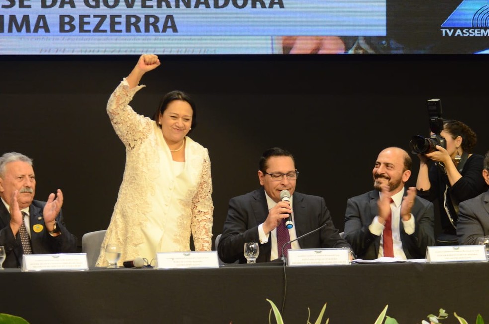 FÃ¡tima Bezerra (PT) Ã© empossada governadora do Rio Grande do Norte â€” Foto: Ney Douglas