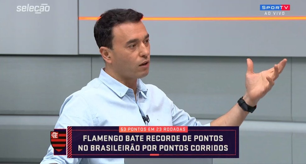 André Rizek resume disputa do Campeonato Brasileiro em "Flamengo contra Flamengo" — Foto: SporTV