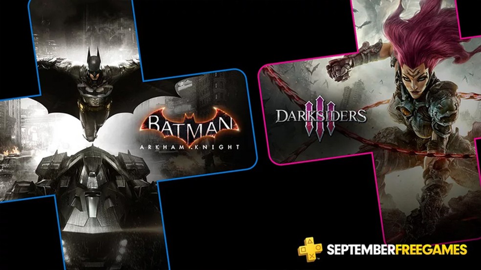 Resultado de imagem para PS Plus - setembro de 2019 | Batman Arkham Cavaleiro + Darksiders III