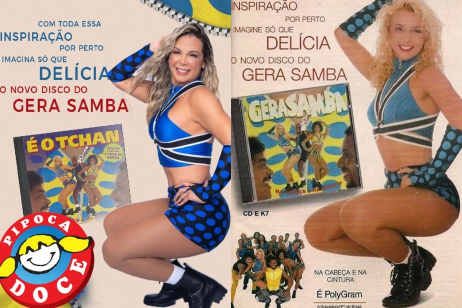 Carla Perez recria panfleto de divulgação do Gera Samba