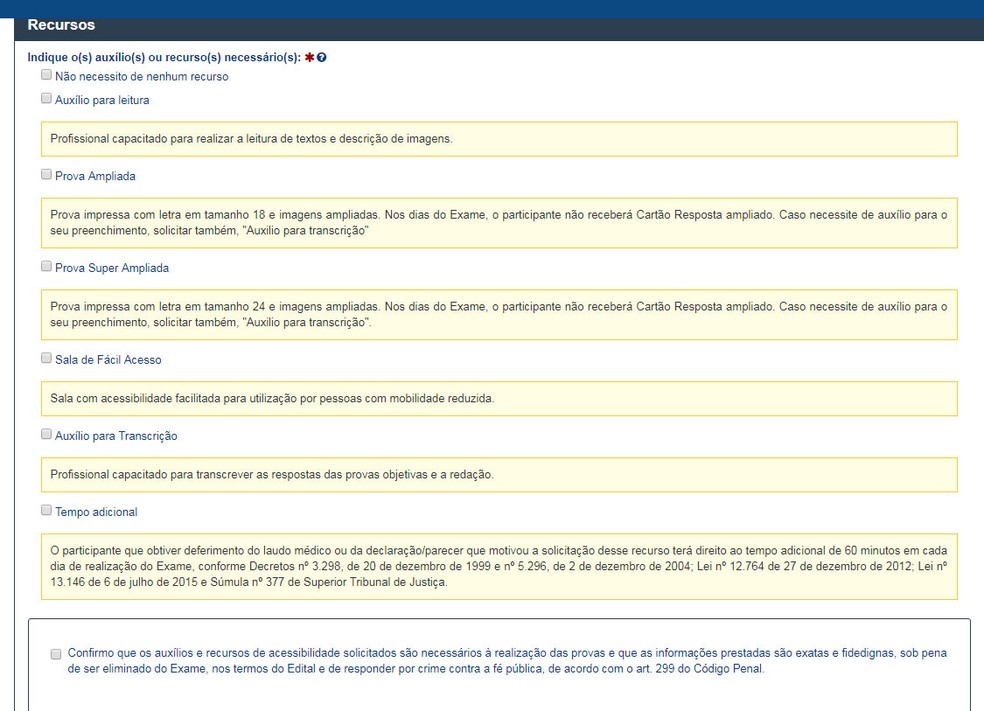 Passo 6 : inscrição do Enem (Foto: Reprodução)