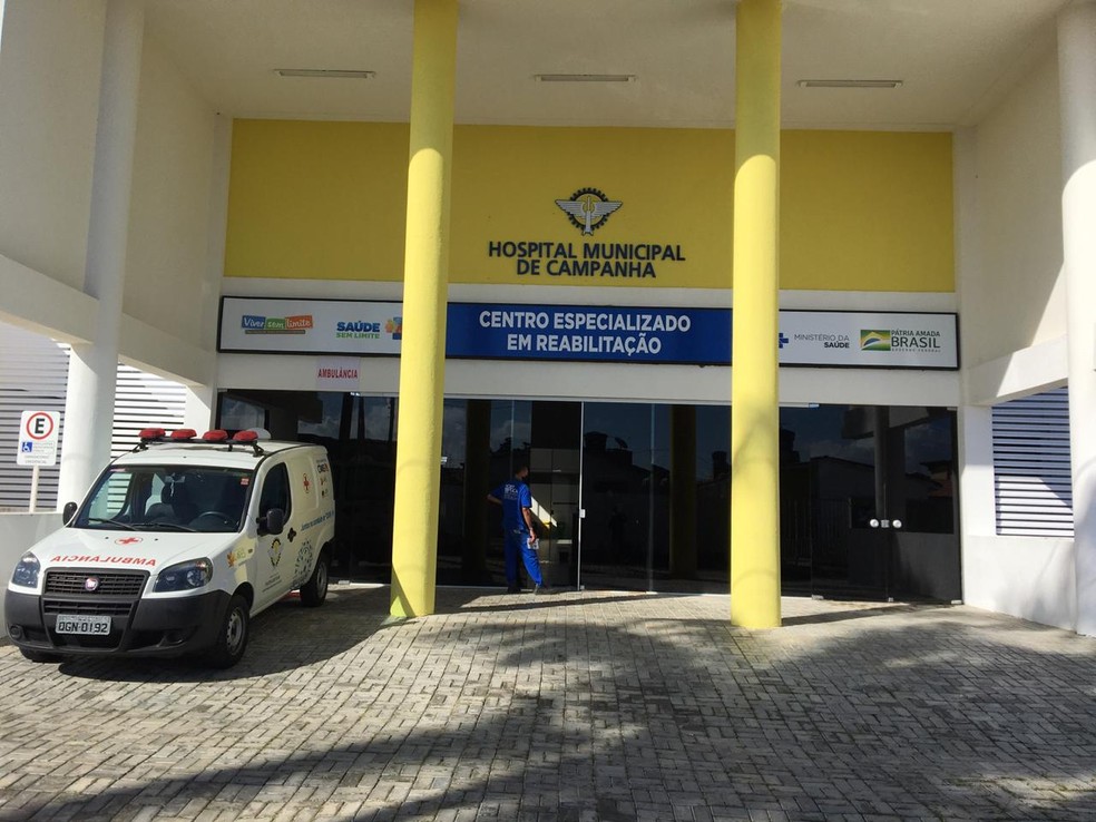 Hospital de Campanha de Parnamirim — Foto: Quezia Oliveira/Inter TV Cabugi