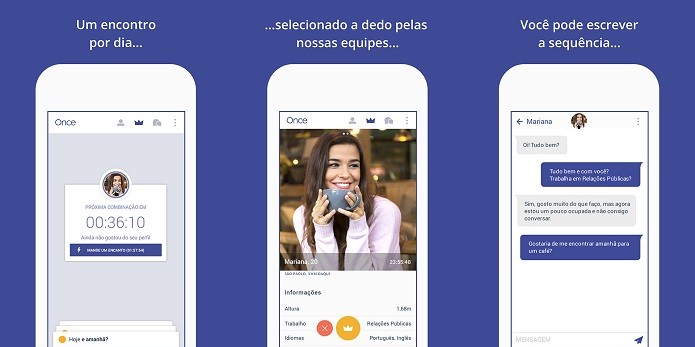 Once é o novo rival do Tinder nos celulares (Foto: Divulgação/Once)