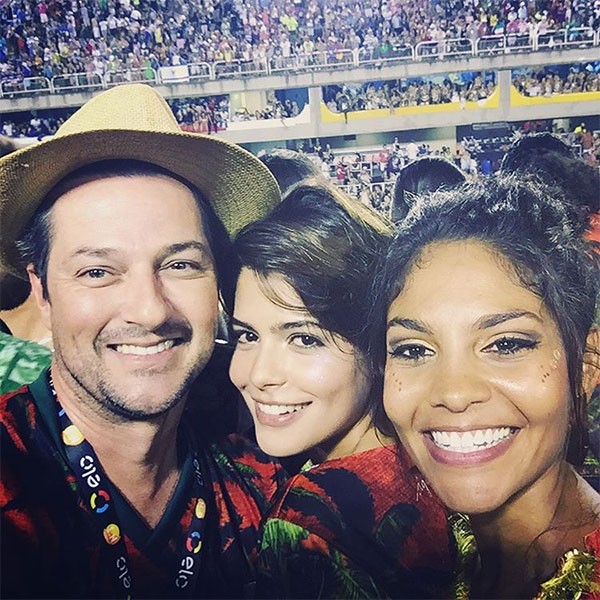 Marcelo Serrado, Julia Dalavia e Barbara Reis (Foto: Reprodução/Instagram)