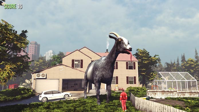 Destrua tudo com uma cabra gigante no mod Resizable Goat (Foto: Divulgação/Steam)