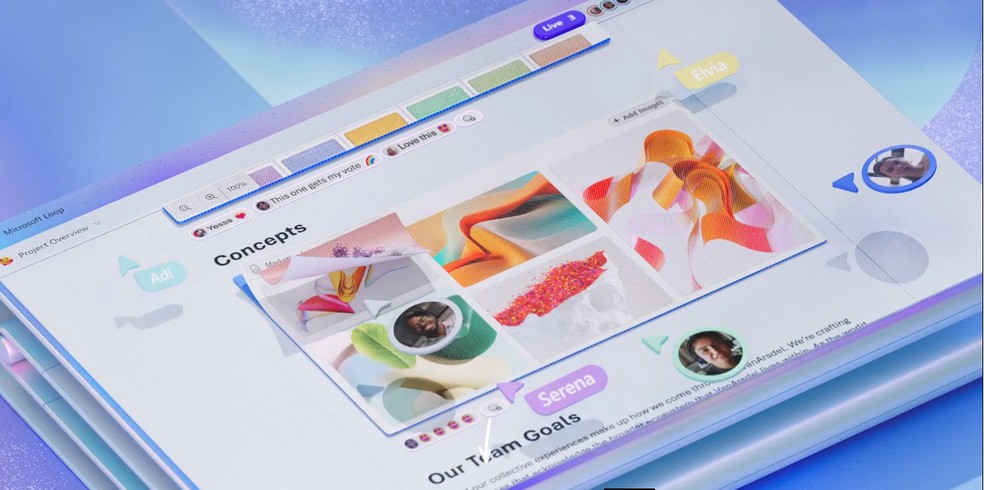 Conheça o novo programa de trabalho colaborativo da Microsoft, o Loop — Foto: Reprodução/Microsoft
