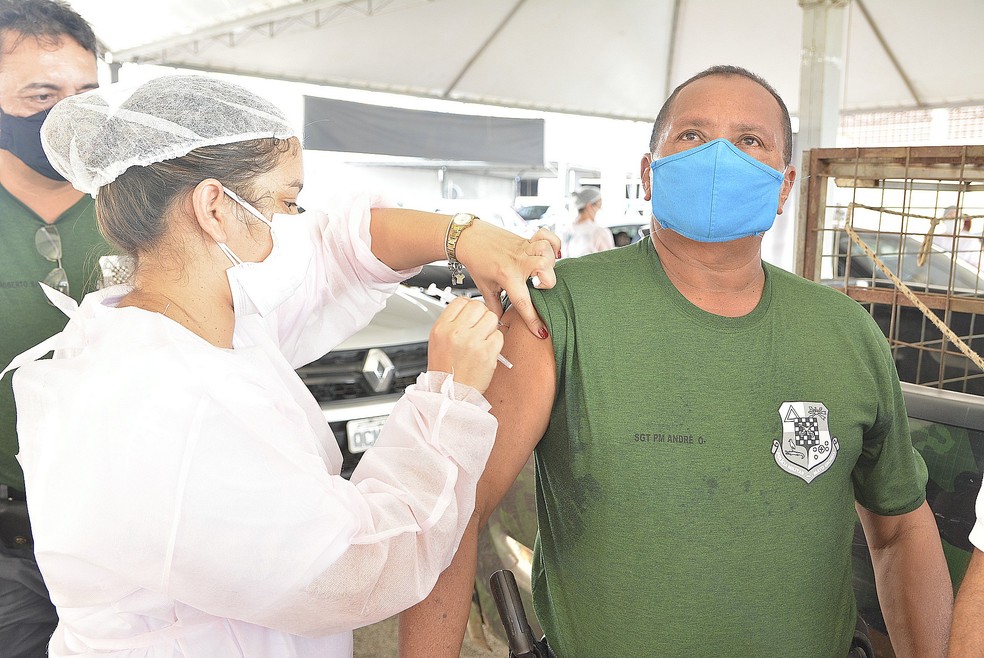 Vacina contra a Covid-19 em Várzea Grande — Foto: Prefeitura de Várzea Grande