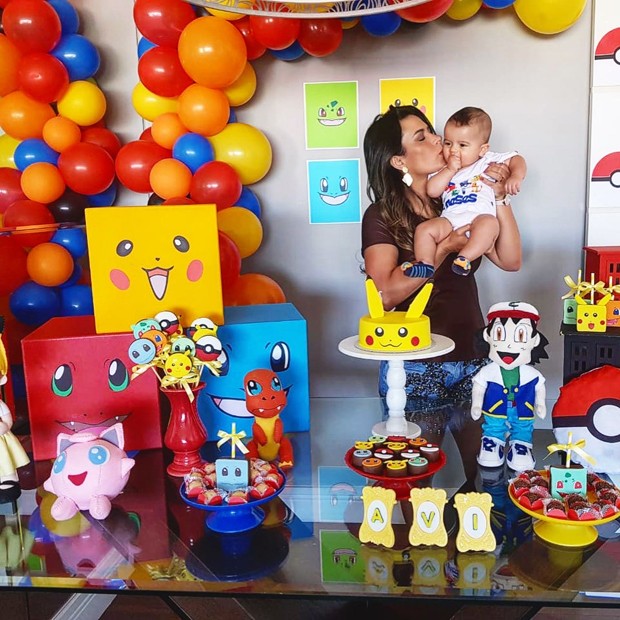 Lucilene Caetano faz festa de mêsversário para o filho, Davi (Foto: Divulgação)