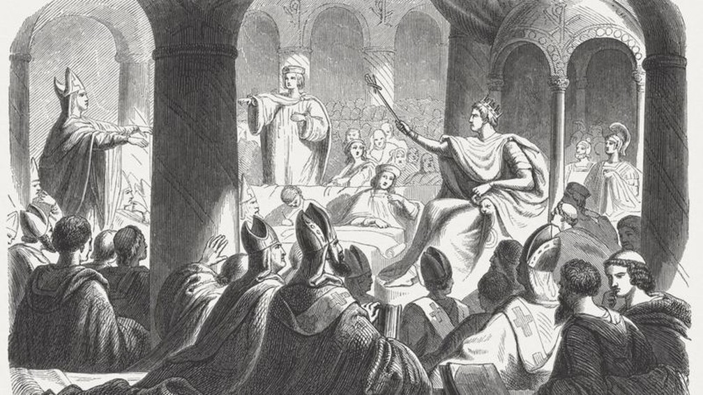 O Concílio de Nicéia acertou muitas disputas centro da igreja, incluindo a data da Páscoa — Foto: Getty Images/BBC