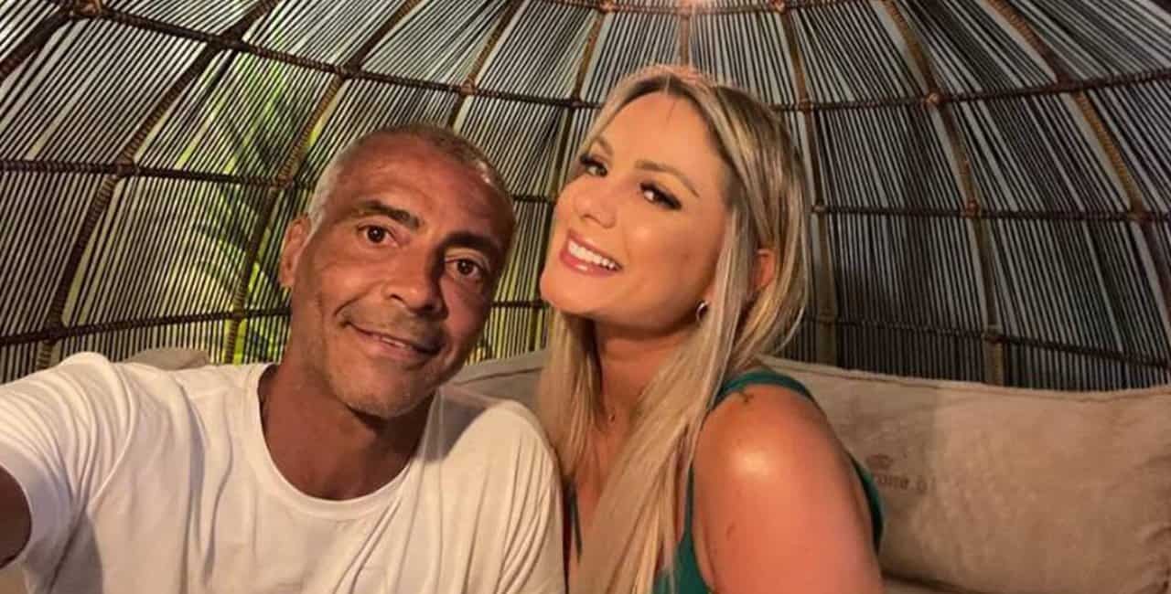 Romário e a namorada, Marcelle Ceolin (Foto: Reprodução/Instagram)