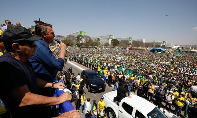 Jair Bolsonaro no Dia da Independência em 2021