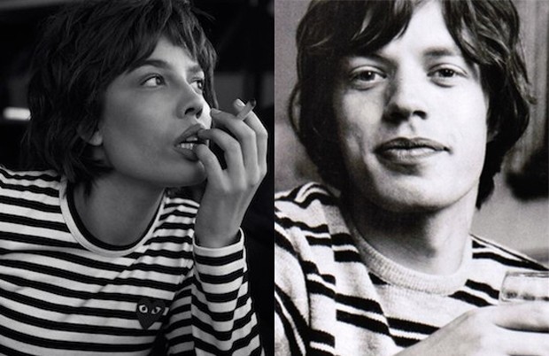 Halsey como Mick Jagger (Foto: Luke Fontana/The Advocate e Divulgação)