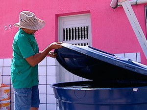 Chuva ameniza falta d'água em Luís Gomes, no RN (Foto: Reprodução/Inter TV Cabugi)