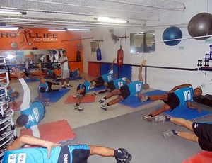 botafogo-pb, treino academia (Foto: Divulgação / Botafogo-PB)