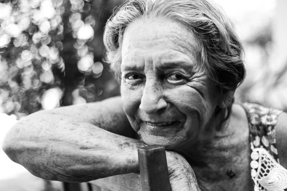 Fotógrafa diz que idosas ficaram encantadas com ensaio em MS — Foto: Nathalia Barbosa/Arquivo Pessoal
