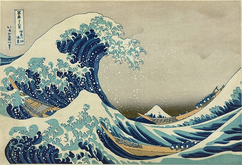 A ideia que serviu de inspiração para o projeto, desenvolvida por Katsushika Hokusai, foi divulgada no século 19 (Foto: Reprodução)