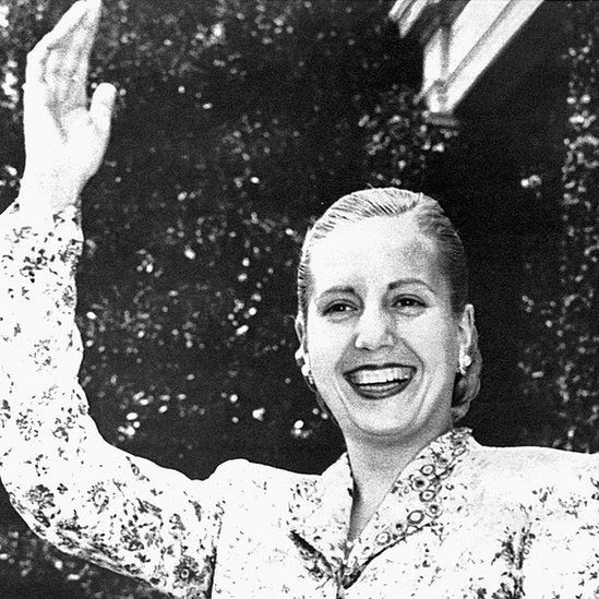 Evita foi proclamada pelo Congresso como Chefe Espiritual da Argentina (Foto: Getty Images via BBC News)