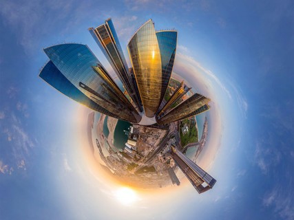 Os enormes arranha-céus de Dubai, nos Emirados Árabes