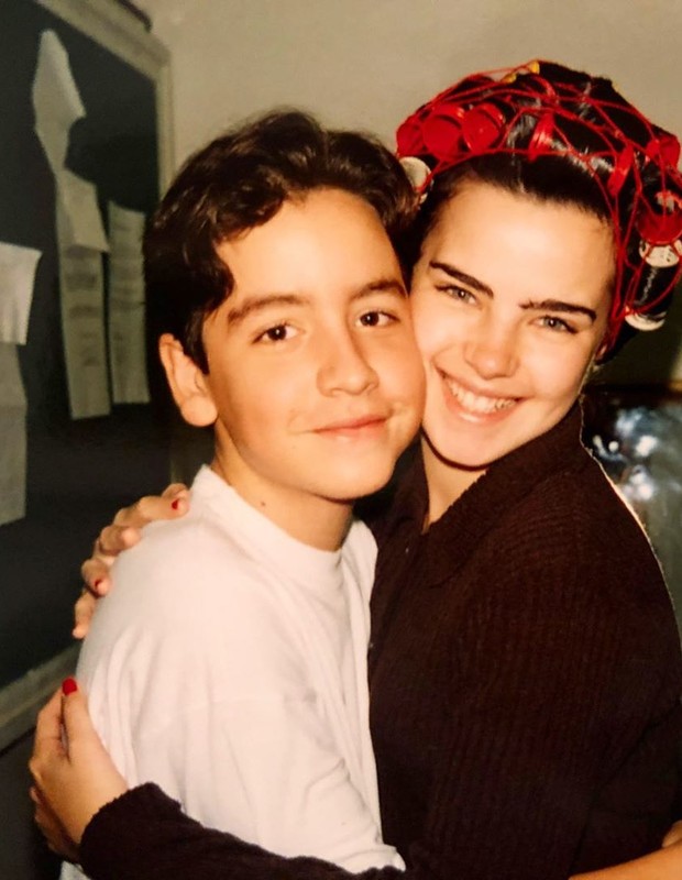 Ana Paula Arósio e Wagner Santisteban em foto antiga (Foto: Reprodução/Instagram)