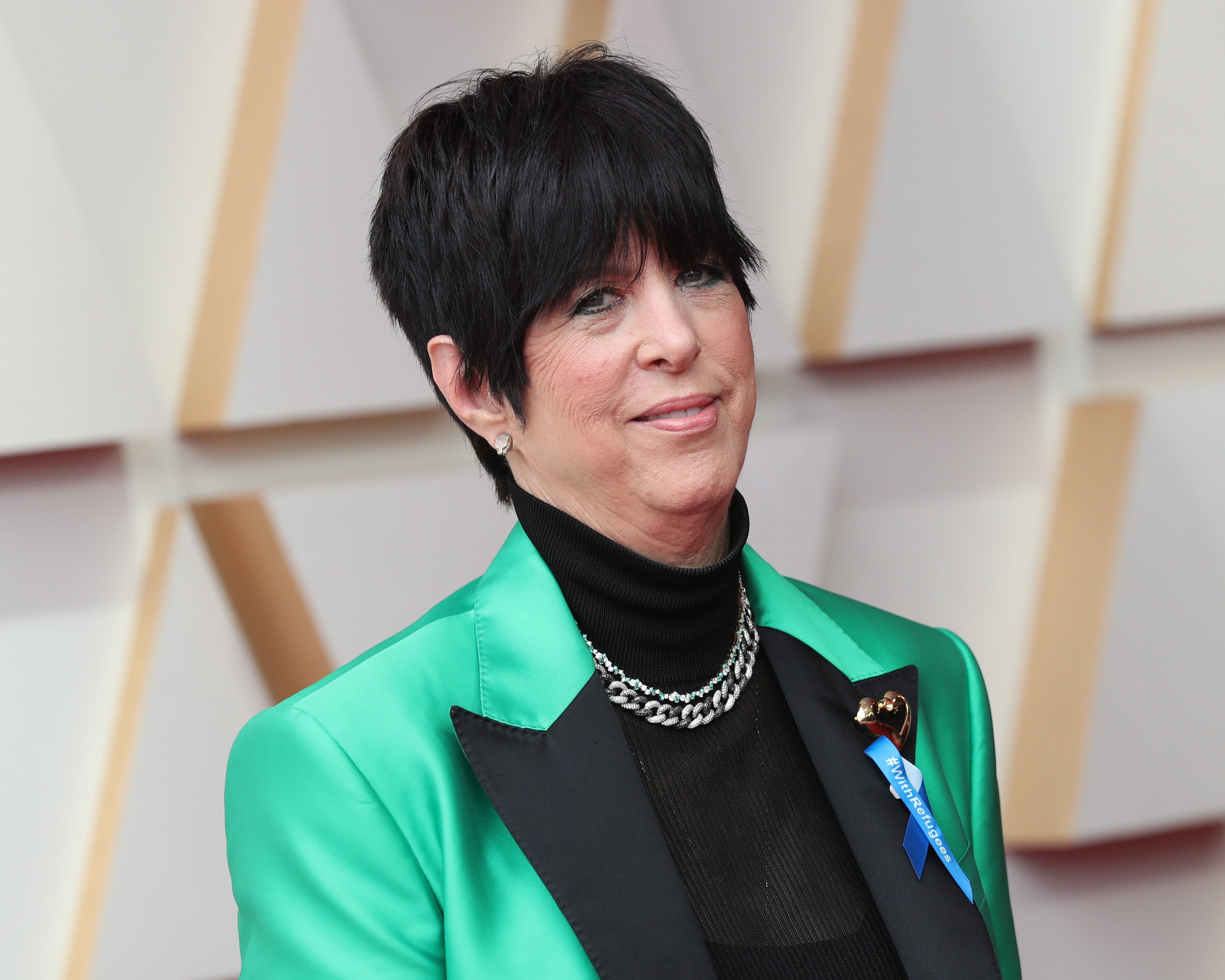 A compositora Diane Warren no red carpet do Oscar 2022 (Foto: Getty Images)