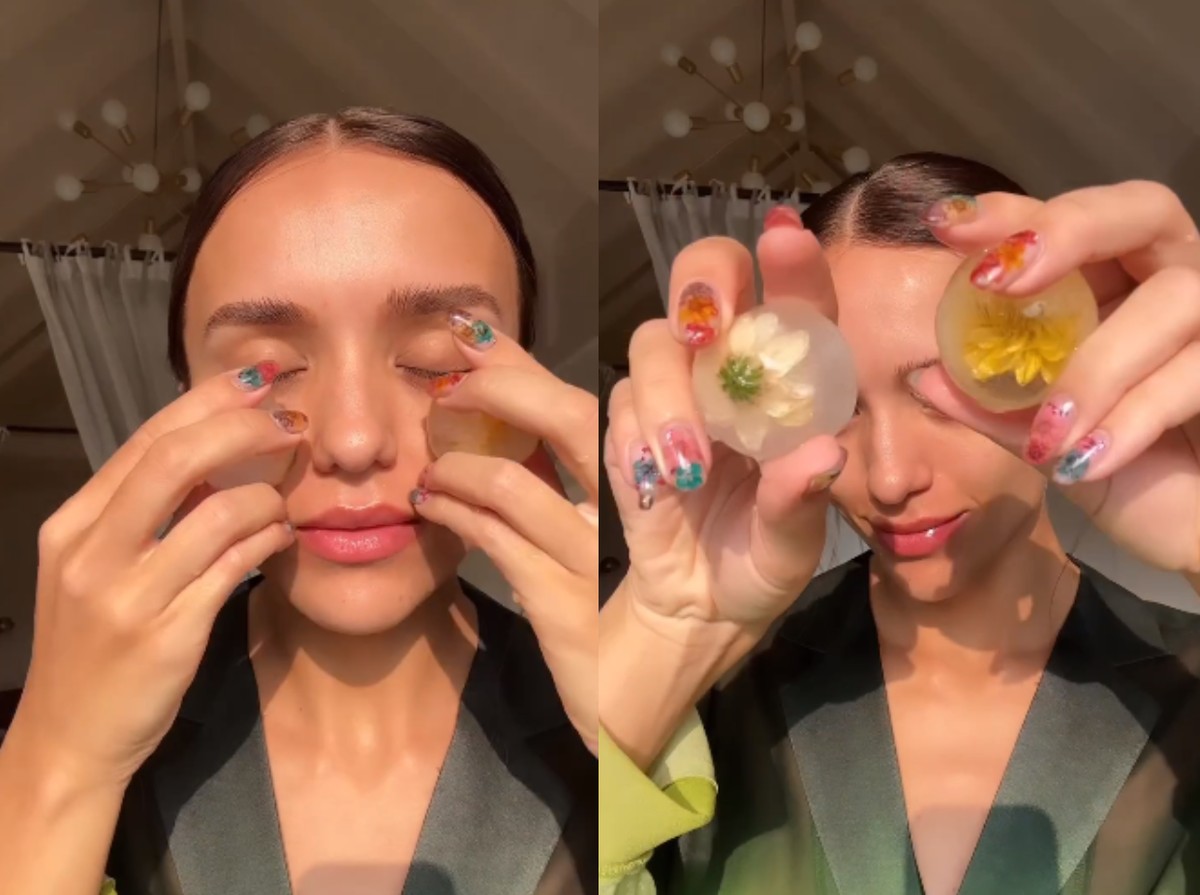 Skin-icing: Rafa Kalimann divide truque de beleza caseiro para desinchar o rosto pela manhã | Pele | Glamour