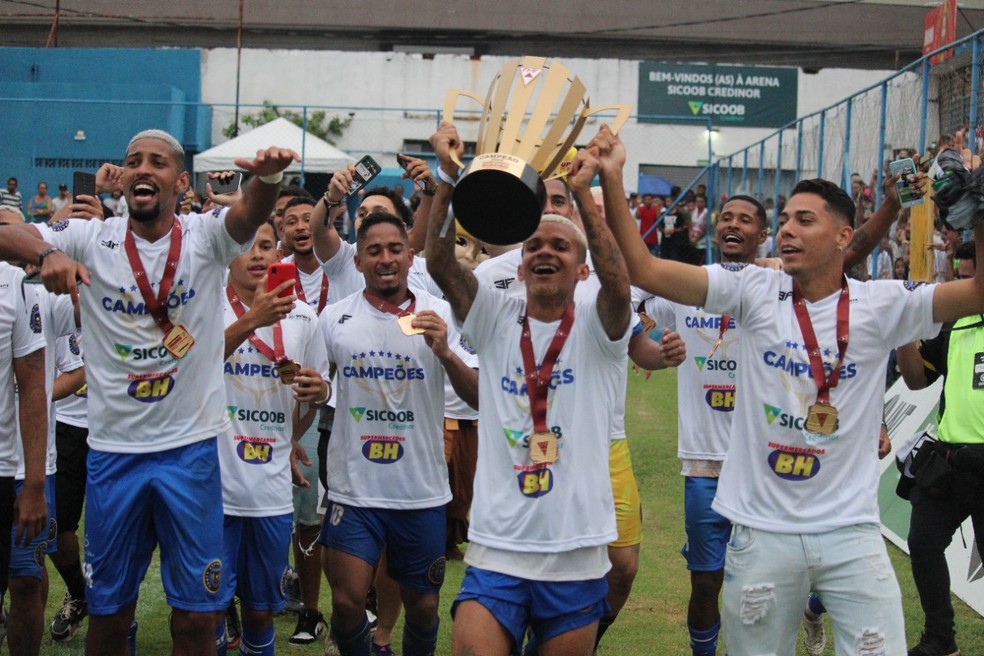North se consagrou campeão da Segunda Divisão do Campeonato Mineiro — Foto: Bruno Lima/ Inter TV